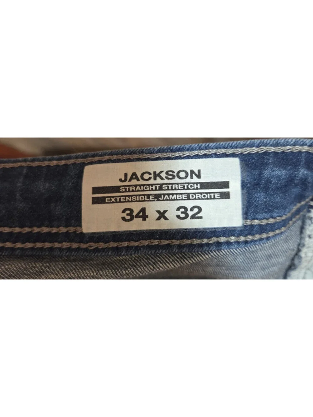Buffalo by David Bitton Jackson Straight Stretch Denim Blue Jeans Size 34x32